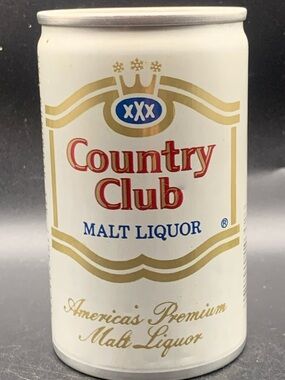 Vintage Beer Can Country Club Malt Liquor 8oz Empty Aluminum Can